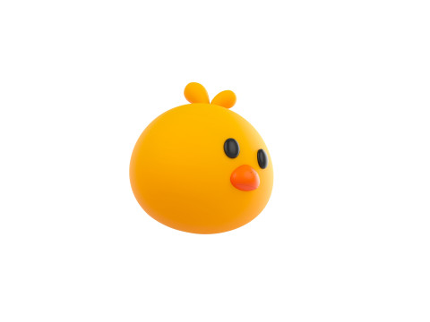 Prop129 Chick Head 3D मॉडल