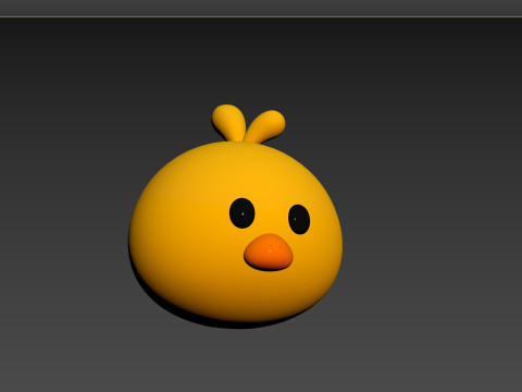 Prop129 Chick Head 3D मॉडल