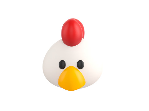 Prop130 Chicken Head 3D 模型
