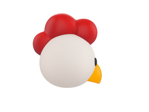 Prop130 Chicken Head 3D 模型