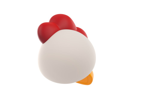 Prop130 Chicken Head 3D 模型