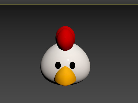 Prop130 Chicken Head 3D 模型