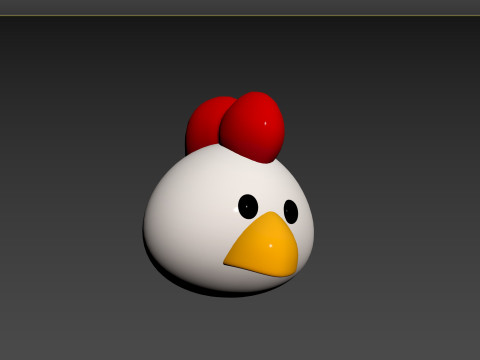 Prop130 Chicken Head 3D 模型