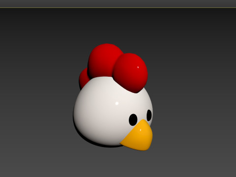 Prop130 Chicken Head 3D 模型