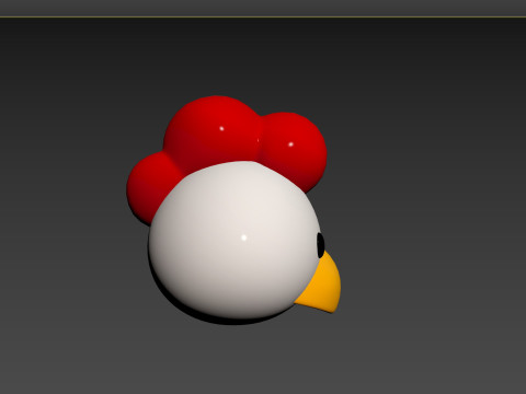 Prop130 Chicken Head 3D 模型