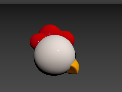 Prop130 Chicken Head 3D 模型