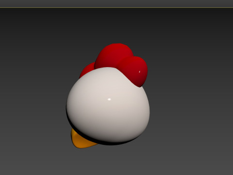 Prop130 Chicken Head 3D 模型