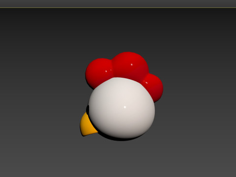 Prop130 Chicken Head 3D 模型