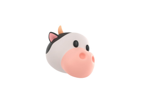 Prop131 Cow Head Modelo 3D