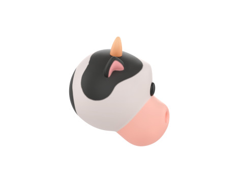 Prop131 Cow Head Modelo 3D