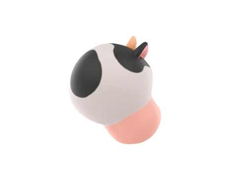 Prop131 Cow Head Modelo 3D