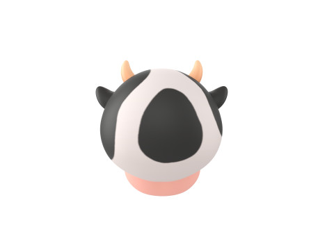 Prop131 Cow Head Modelo 3D