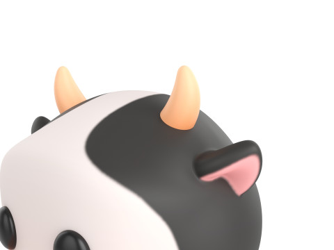 Prop131 Cow Head Modelo 3D