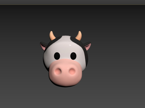Prop131 Cow Head Modelo 3D
