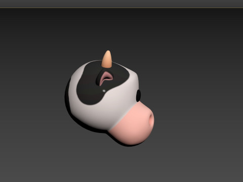 Prop131 Cow Head Modelo 3D