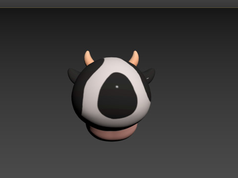 Prop131 Cow Head Modelo 3D
