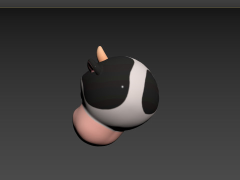 Prop131 Cow Head Modelo 3D