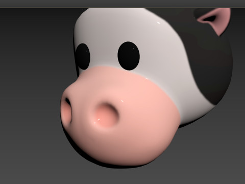 Prop131 Cow Head Modelo 3D