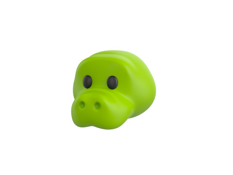 Prop132 Crocodile Head 3D Модель