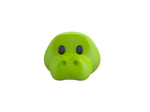Prop132 Crocodile Head 3D Model
