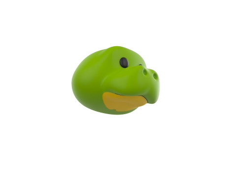 Prop132 Crocodile Head 3D Model