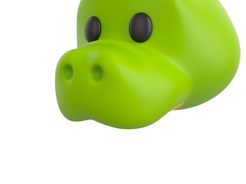 Prop132 Crocodile Head 3D Model