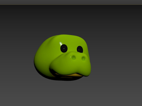 Prop132 Crocodile Head 3D Model