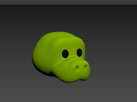 Prop132 Crocodile Head 3D Model