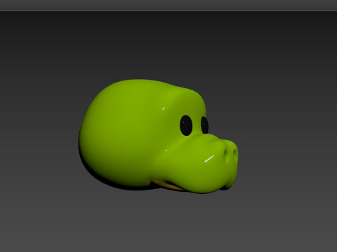 Prop132 Crocodile Head 3D Model