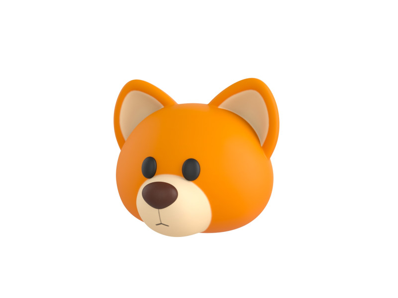 Prop133 Dog Head 3D Model .c4d .max .obj .3ds .fbx .stl .blend 