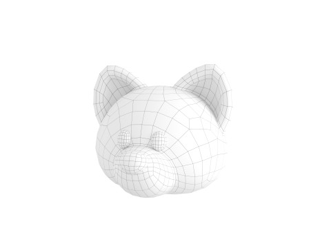 Prop133 Dog Head 3D Model