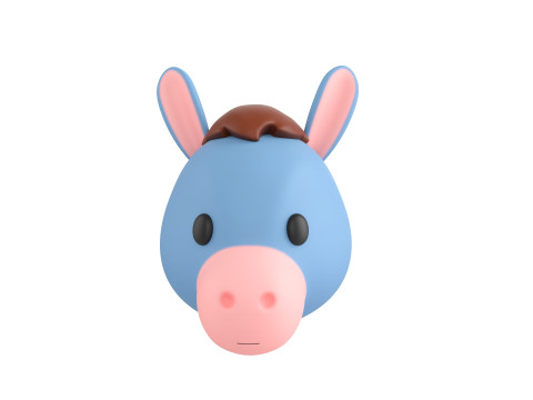 Prop131 Cow Head Model 3D