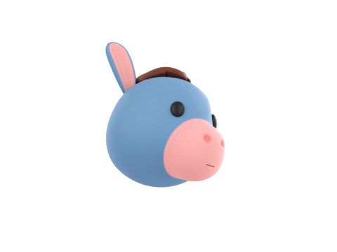 Prop131 Cow Head Model 3D