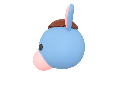 Prop131 Cow Head Model 3D