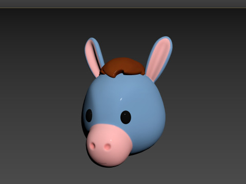 Prop131 Cow Head Model 3D