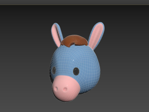 Prop131 Cow Head Model 3D