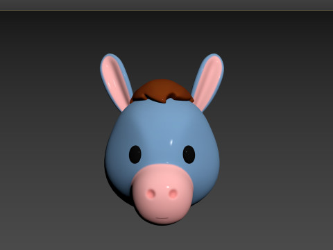 Prop131 Cow Head Model 3D