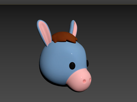 Prop131 Cow Head Model 3D