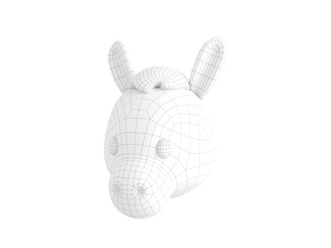 Prop131 Cow Head Model 3D