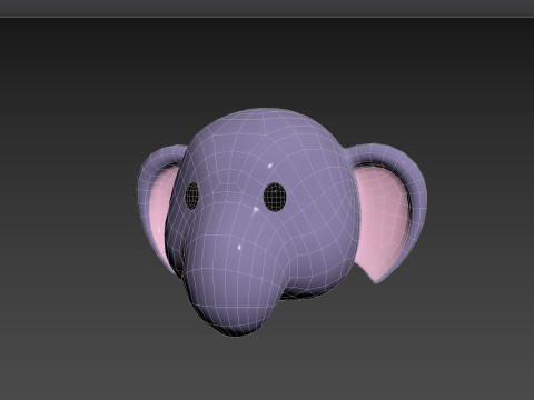 Prop135 Elephant Head Modello 3D