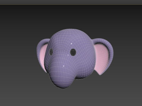 Prop135 Elephant Head Modello 3D