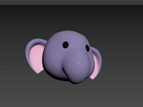 Prop135 Elephant Head 3D Model