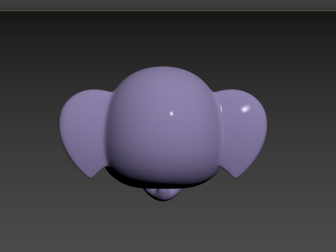 Prop135 Elephant Head Modello 3D