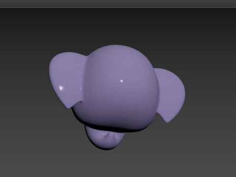 Prop135 Elephant Head Modello 3D