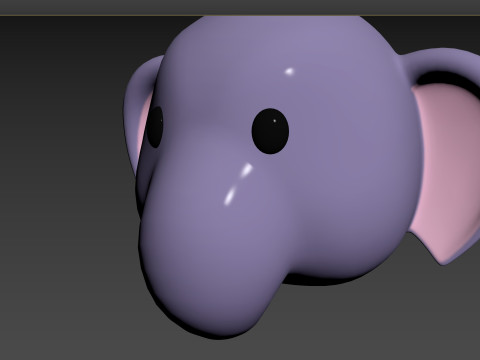 Prop135 Elephant Head Modello 3D