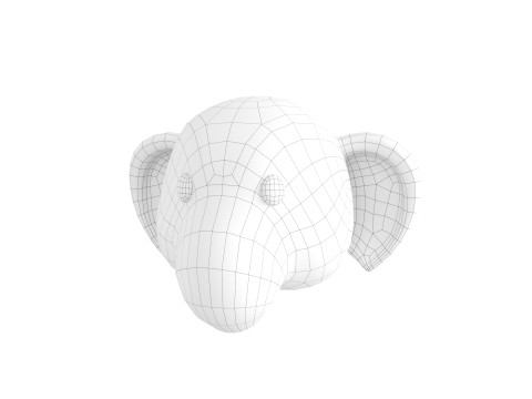Prop135 Elephant Head Modello 3D