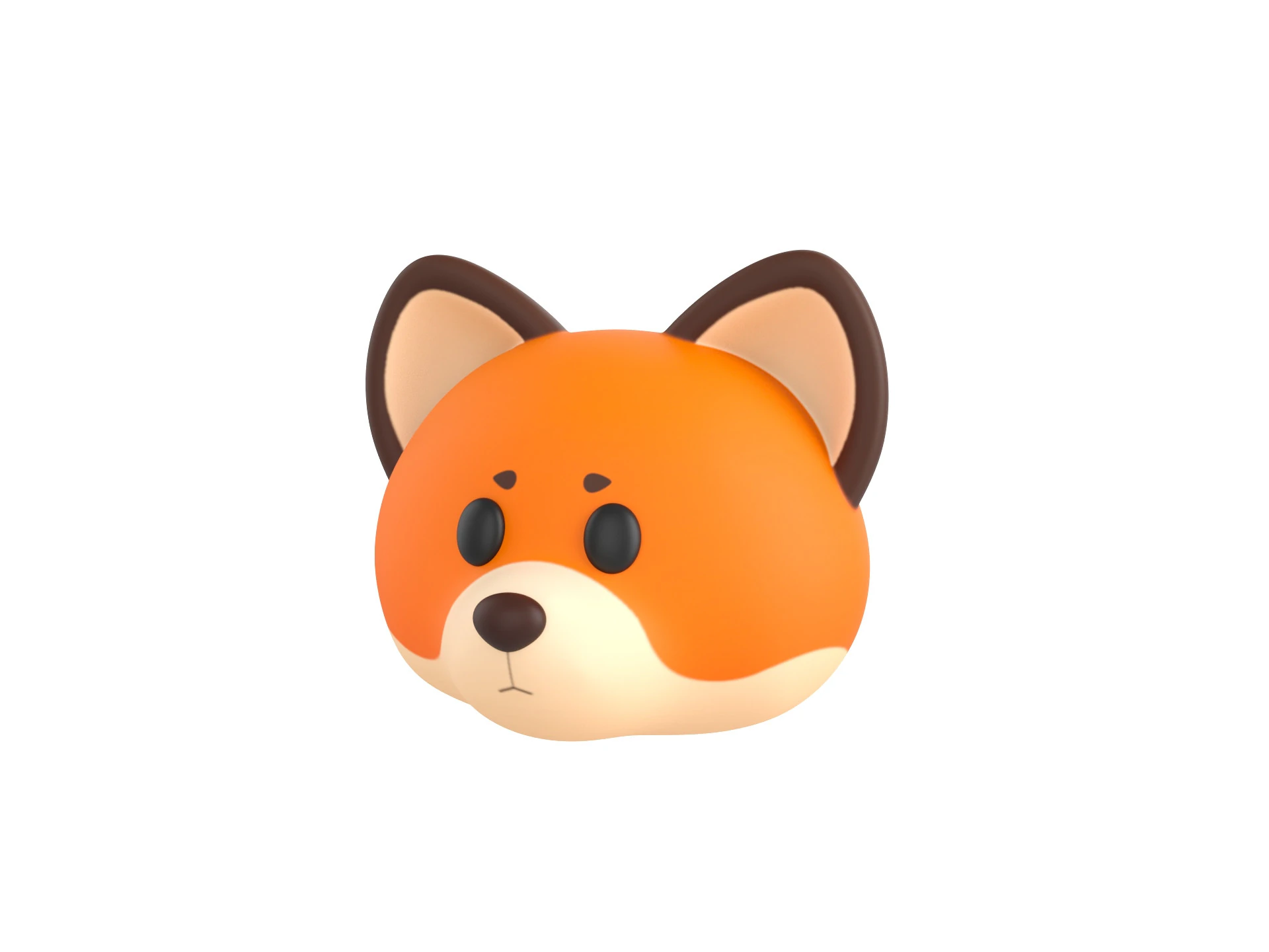 Prop136 Fox Head 3D Model .c4d .max .obj .3ds .fbx .stl .blend 