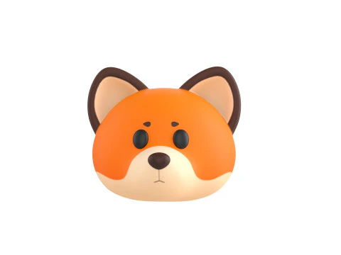 Prop136 Fox Head 3D Model