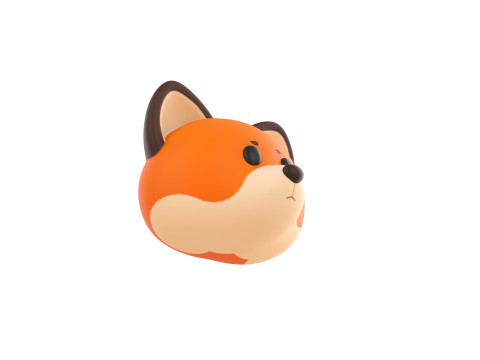 Prop136 Fox Head Model 3D