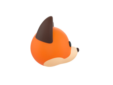 Prop136 Fox Head Model 3D